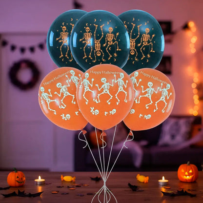 Globos Decorativos Halloween Set De Globos Para Fiesta Negro/naranja Globos