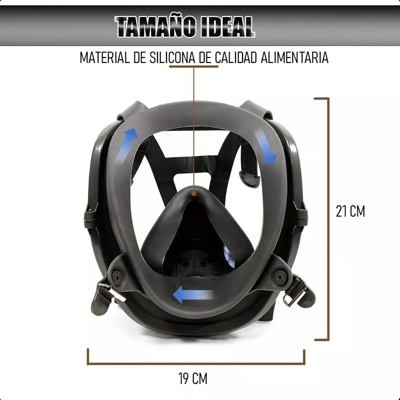 Mascara De Respiracion Mascara De Gas Mascara Antipolvo Masc Unica