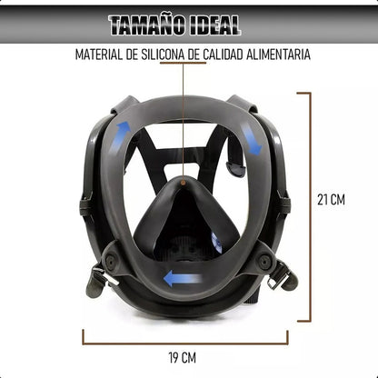 Mascara De Respiracion Mascara De Gas Mascara Antipolvo Masc Unica