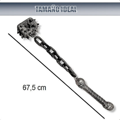 Juguete Plástico De Halloween Maza Mangual Con Cadena