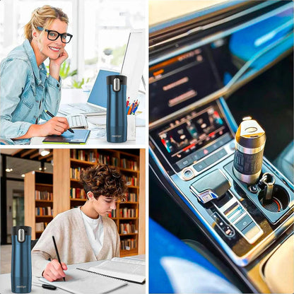 Vasos Contigo Mug Contigo Vaso Termico Contigo Vaso 591 Ml Contigo Vaso Acero Inoxidable 591ml Vaso Termico Antiderrame Libre Bpa Vaso Contigo Camping Color Azul Okshop