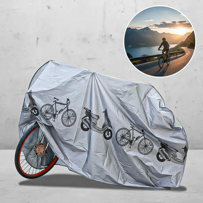 Pack 4 Funda Para Bici Protector Motocicleta Funda Bicicleta Gris Unica