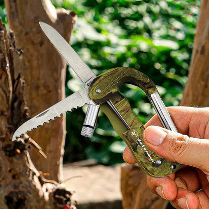 Mosqueton Mosquetón Universal 5 En 1 Hebilla Multifuncional Camuflaje