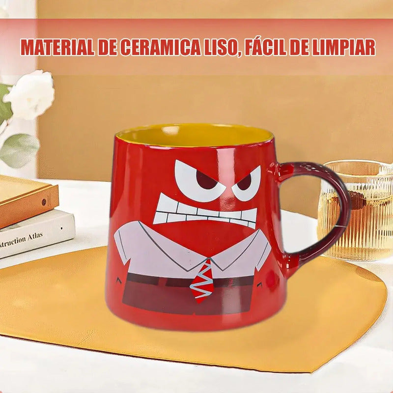 Taza Cerámica Verde Envidia Intensamente 350ml Apta Para Microondas Okshop