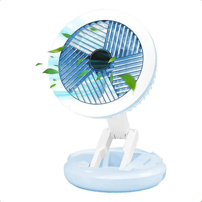 Ventilador Portatil Ventilador De Escritorio Ventilador Led Azul