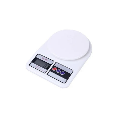 Balanza Pesa Digital Para Cocina Comercio 0 A 10kg Capacidad Máxima 10 G Color Blanco