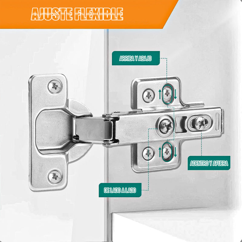 Pack 4 Bisagras Para Muebles Bisagra Cierre Suave Bisagras