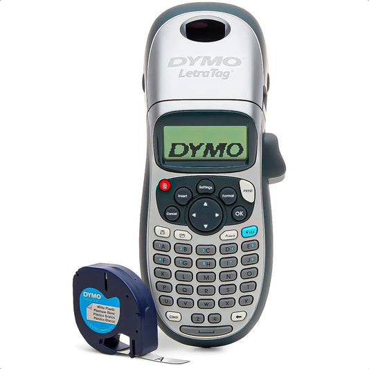 Etiquetadora Rotuladora Manual Rotuladora De Etiquetas Portatil Okshop Dispositivo De Etiquetado De Mano Impresora De Etiquetas Portátil Etiquetadora Dymo Letratag Lt 100h Rotuladora Dymo Gris