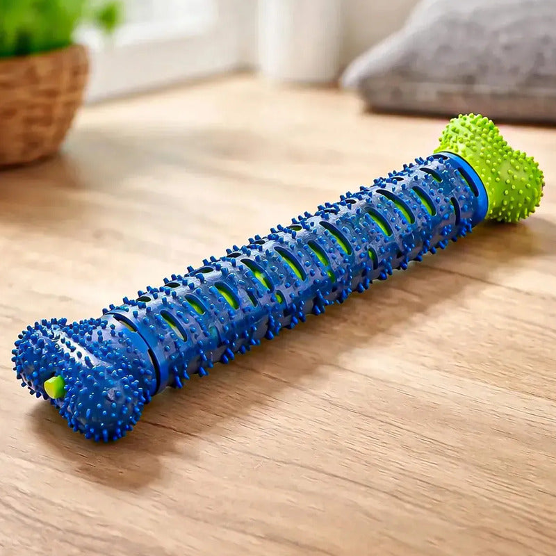 Limpiea Dientes Hueso Perro Hueso De Juguete Goma Limpiador Okshop Juguetes Masticables Juguetes De Dentición Con Púas Hueso De Juguete De Goma Uguete De Limpieza De Dientes Cepillo De Dientes Azul