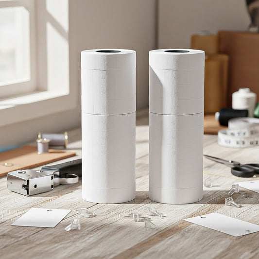 Rollo 10000 Etiquetas Para Maquina Fechadora Mx-6600 Etiquetas De Precio Para Pistolas De Precio 20 Rollos De Papel De... Blanco