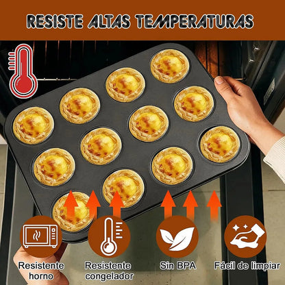 Molde 12 Cupcakes Molde De Muffins Molde Para Horno Arcashopping Moldes Antiadherentes Moldes Para Hornear Moldes Antiadherente Molde Magdalenas Molde Rectangular Moldes Reposteria Gris Oscuro