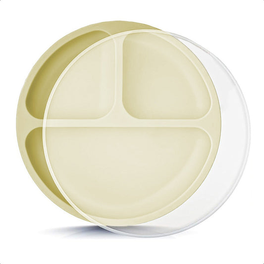 Plato Silicona Bebe Plato Antideslizante Bebe Platos De Bebe Beige