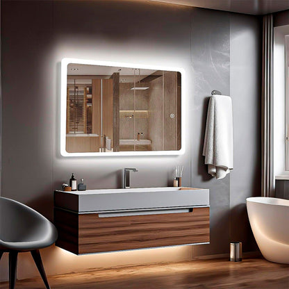 Espejo Led Espejo Rectangular Espejo De Baño Espejo Tactil Vidrio