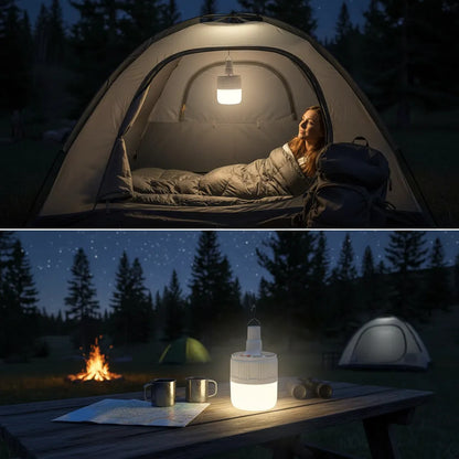 Lampara De Camping Lampara Camping Solar Lampara Para Carpa Blanco