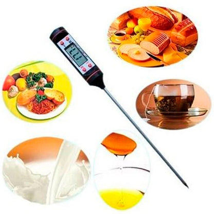 Termometro De Cocina Termometro Horno Termometro Para Carnes Negro