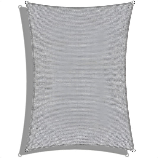 Toldo Vela Rectangular 4x5 Metros Vela Lona Sombreadora Gris