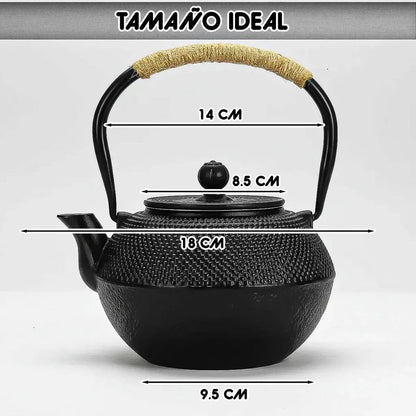 Tetera De Hierro Fundido Okshop De 1.2 L Con Infusor Para Té Negro