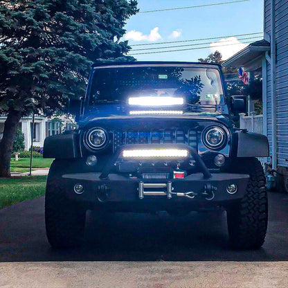 Barra Led 4x4 Neblineros Led Barra 240w Pack2 Foco Neblinero Negro