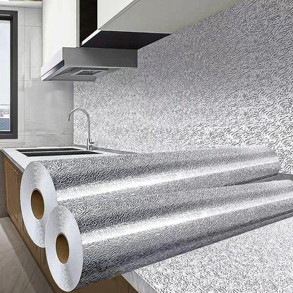 Pack 2 Papel Antigrasa Cocina 3 Metros Papel Aluminio Tapiz