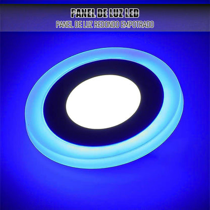 Pack 2 Plafon Led Techo Redondo Focos Led Interior 12+4w Blanco