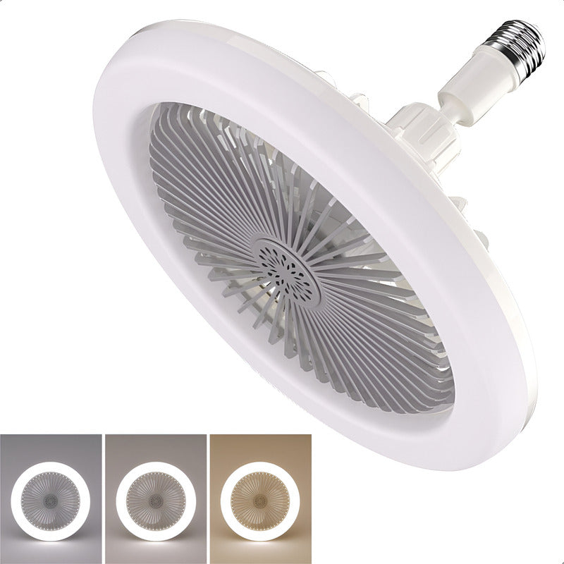 Lámpara De Techo Ventilador Arcashopping Led Con Control Remoto Para Dormitorio Y Comedor Gris