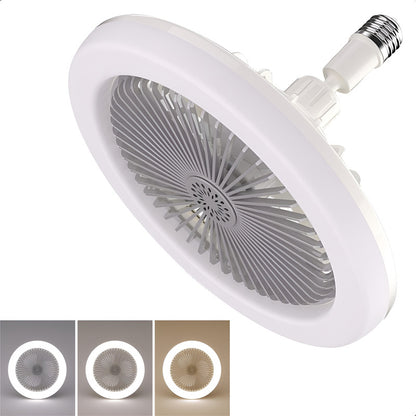 Lámpara De Techo Ventilador Arcashopping Led Con Control Remoto Para Dormitorio Y Comedor Gris