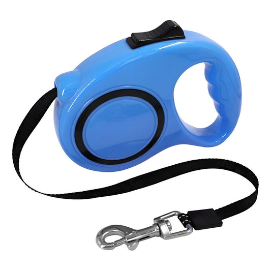 Correa Retractil Automatica Perro Paseo Mascotas 3 Metros Color Azul
