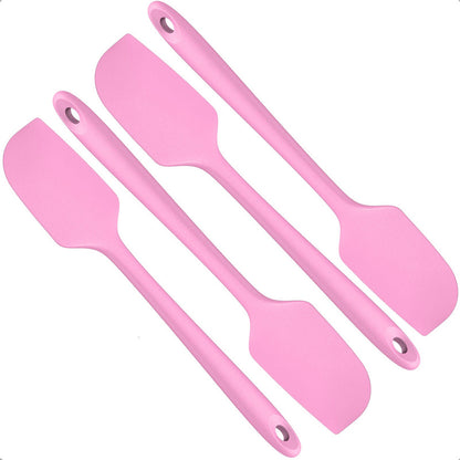 Espatula Silicona Mezquino De Silicona Espatula Cocina Antihaderente Brocha Postres Núcleo Acero Inoxidable Pack 4 Espatula Reposteria Espatulas Angulares Reposteria Multiuso Libre Bpa Rosa Okshop