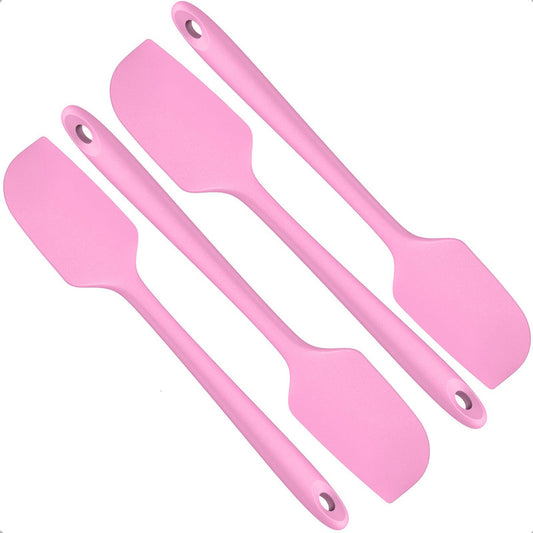Espatula Silicona Mezquino De Silicona Espatula Cocina Antihaderente Brocha Postres Núcleo Acero Inoxidable Pack 4 Espatula Reposteria Espatulas Angulares Reposteria Multiuso Libre Bpa Rosa Okshop