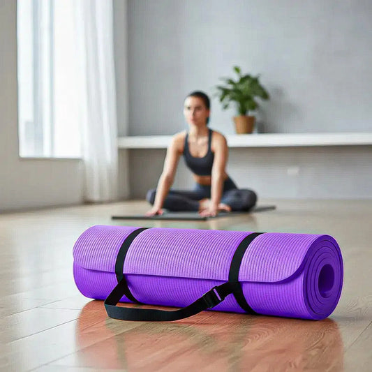 Colchonetas Deportivas Mat Yoga Mat Ejercicio Colchoneta Eje Morado