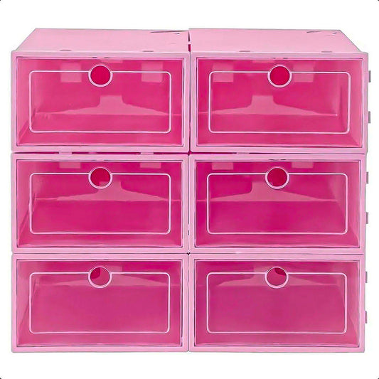 Organizador De Zapatos Caja Organizadora Zapatos Zapatera Rosa