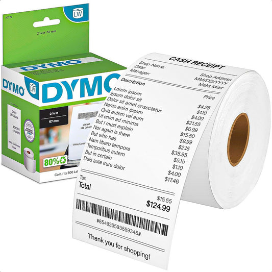 Rollo De Papel Termico Dymo 57mm Rollo Termico Papel Termico Blanco