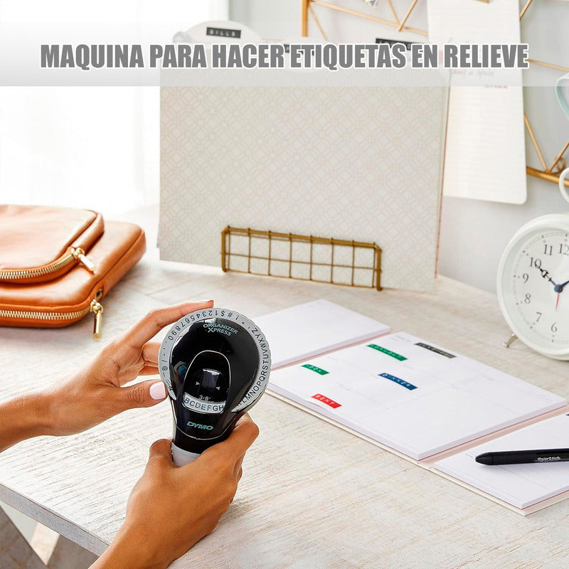 Rotuladora Manual Etiquetadora En Relieve 3d Estampadora Negro