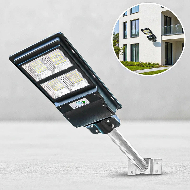 Reflector Led Solar 200w Con Sensor De Movimiento Para Exterior Ip65 Negro Blanco Frío