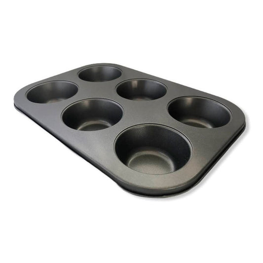 Molde Metal Para Cupcake Muffins Economico 6und Gris