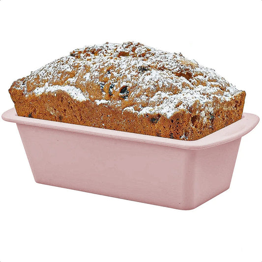 Molde De Silicona Rectangular Molde Pan Molde Queque Baratos Moldes De Silicona Para Horno Antiadherente Flexible Moldes Silicona Queque Libre Bpa Reutilizable Multiusos Rosa Okshop