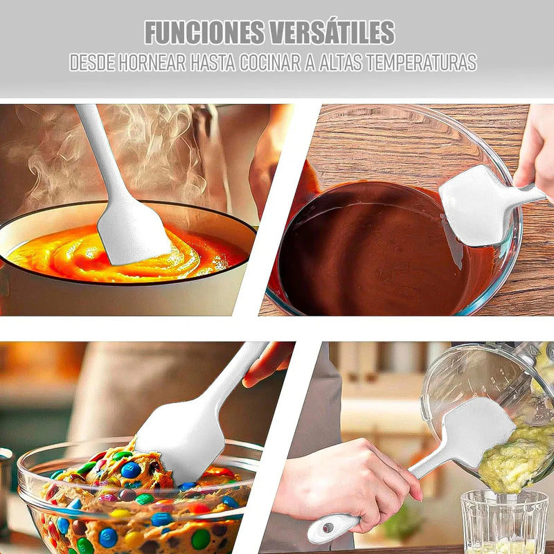 Espatula Silicona Mezquino Silicona Pack 2 Espatulas 36 Cm Espatula Reposteria Multiusos Acero Inoxidable Okshop Mezquinos Silicona Pasteles Libre Bpa Antiadherente Espatulas Cocina