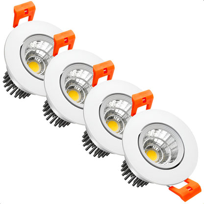 Focos Led Embutidos 5w Pack 4 Ampolleta Led Techo Foco Led