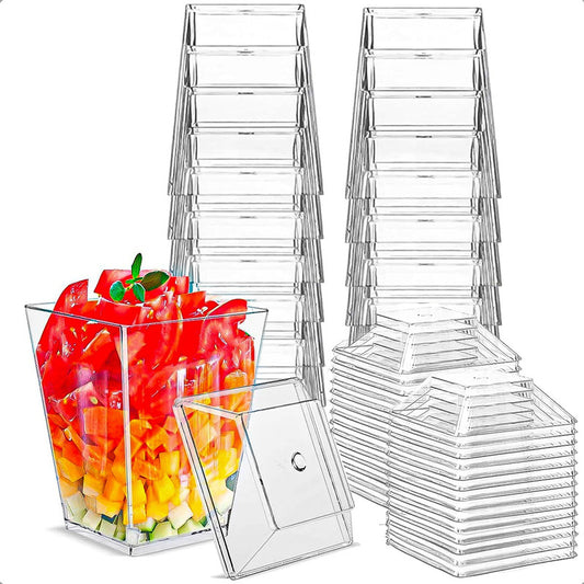 Vasos De Postre Vaso Acrílico Pack 20 Vasos Acrilicos Vasos Acrílico