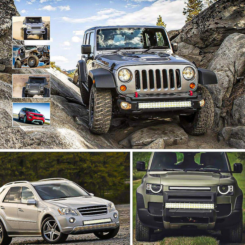 Barra 180w Focos Neblineros Led Pack2 Neblineros Led Barra Negro