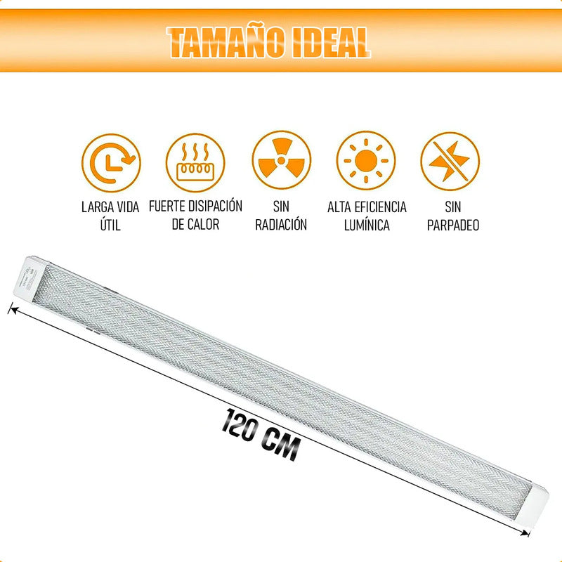 Pack4 Lamparas Para Techo Barra Led Regleta Led Lamparas Led Blanco