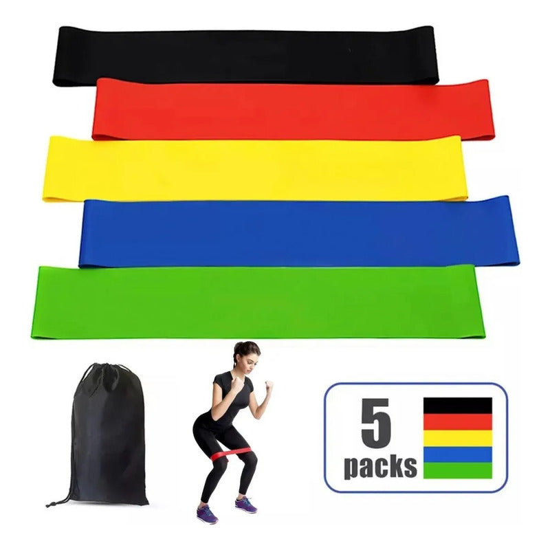 Set De Bandas Elásticas De Resistencia Para Ejercicio Okshop Varios