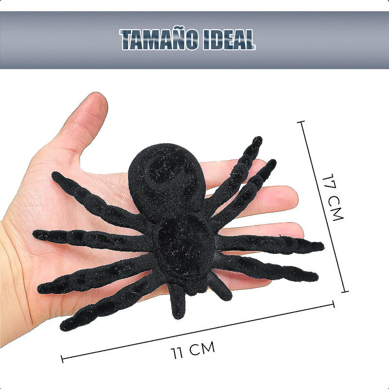Araña Decoracion Halloween Pack 2 Arañas Decorativa Fiestas