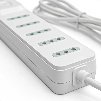 Alargador De Zapatilla Arcashopping Con 5 Tomas Y Cable De 3 Metros Blanco