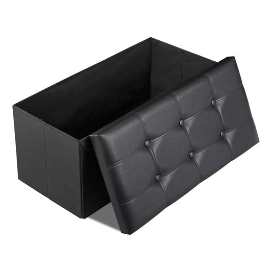 Banqueta Puff Banqueta Baul Puff Puff Organizador Banco Baul Negro