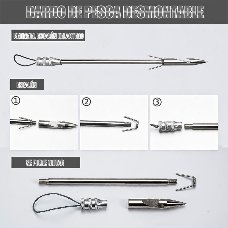 Resortera Profesional Catapulta Resortera Pesca Tirachinas Negro