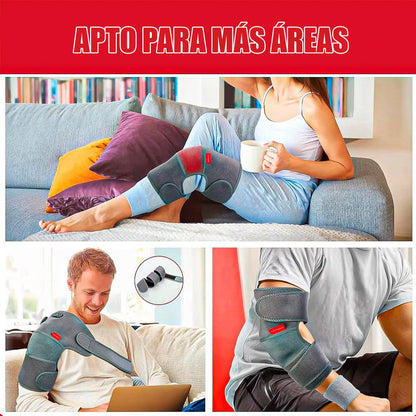 Rodillera Calentadora Masajeador Rodilla Rodillera Termica Negro L