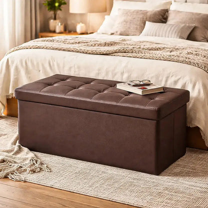 Banqueta Puff Banqueta Baul Puff Puff Organizador Banco Baul Marron Oscuro Okshop Organizador Puff Pie Cama Banqueta Baul Silllones Puff Taburete Plegable Banco Marron Oscuro Puff Banco