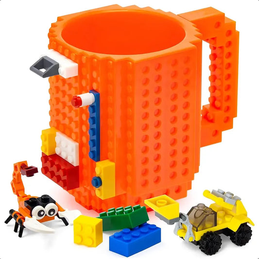 Tazas De Cafe Tazas Te Taza Para Cafe Tazas De Bloques Tazas Naranja Bloques