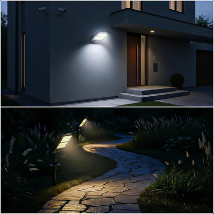 Foco Solar Foco Solar Exterior Foco Led Solar Focos Solares Negro Blanco